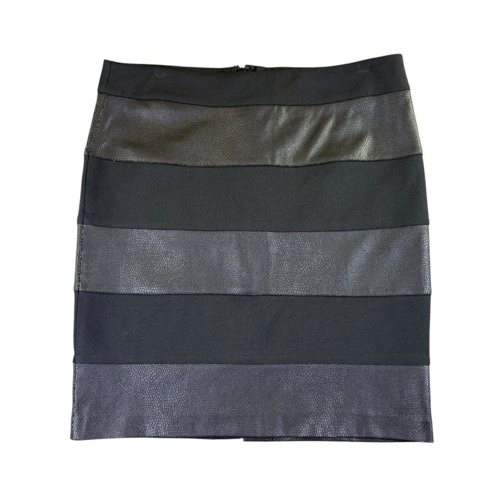 Thalian Petite Colorblock Black Pencil Skirt Size 12P NWT